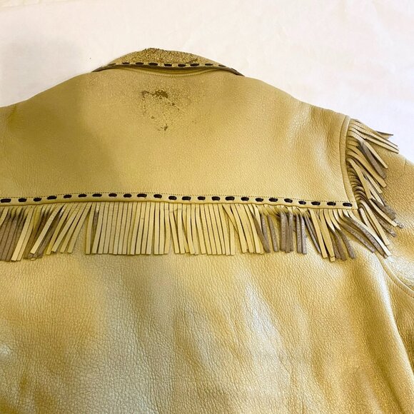 1960s WP Place & Co Leather Fringe Jacket - Picture 5 of 9
